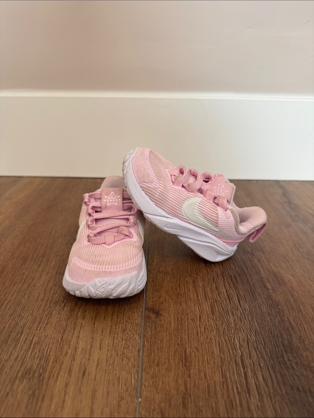 Toddler Pink Athletic Sneakers - Lightweight Everyday Shoe 5C